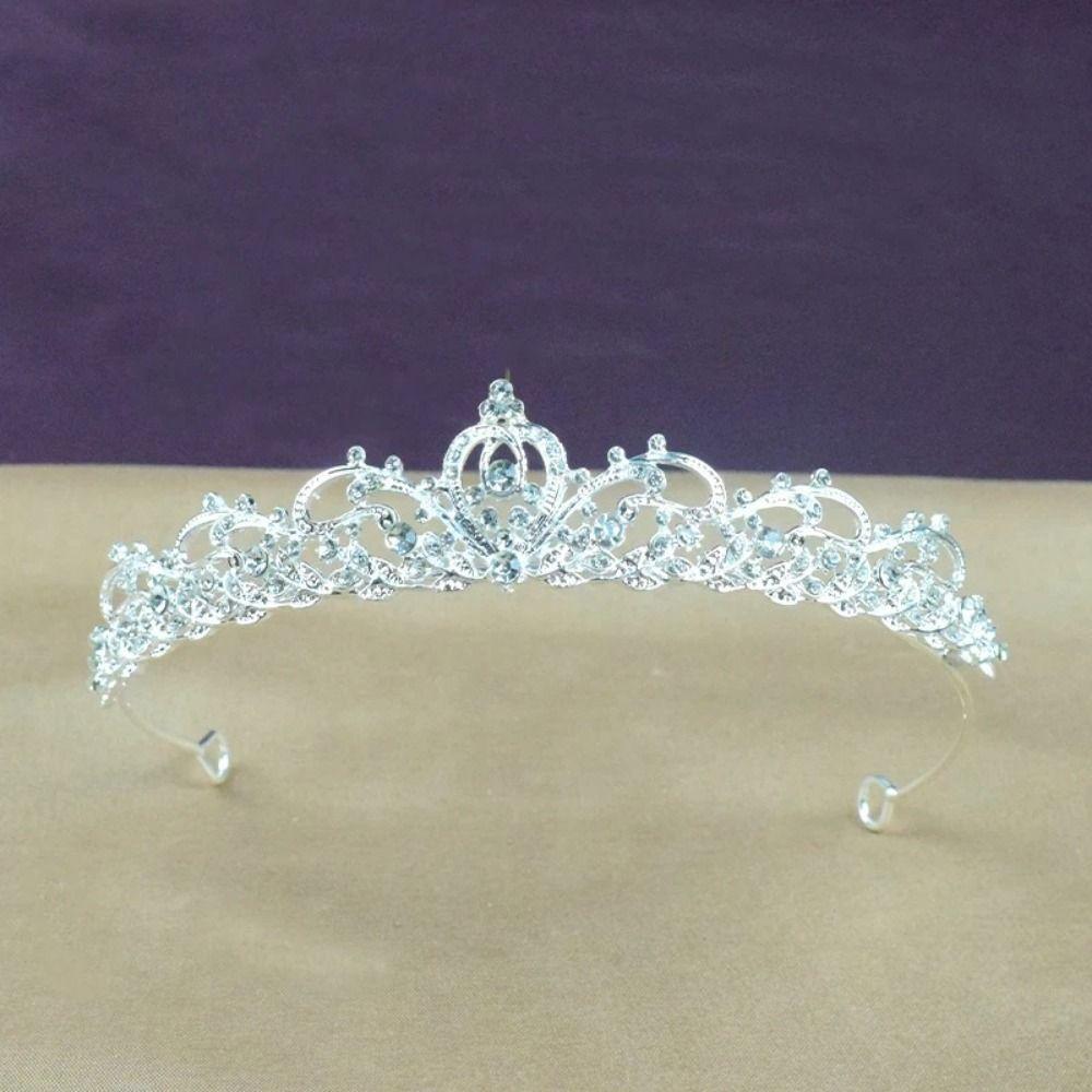 Zircon Rhinestone Headband Vintage Princess Crown Fashion Bridal Tiara  Wedding