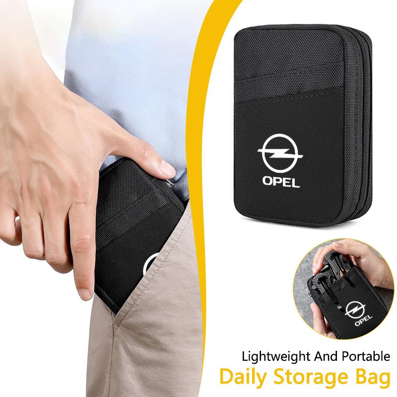 Cavo Dati Caricabatterie Portatile Organizer per Hard Disk Borsa Portaoggetti Per Opel Astra H G J Insignia Mokka Zafira Corsa Vectra B C D