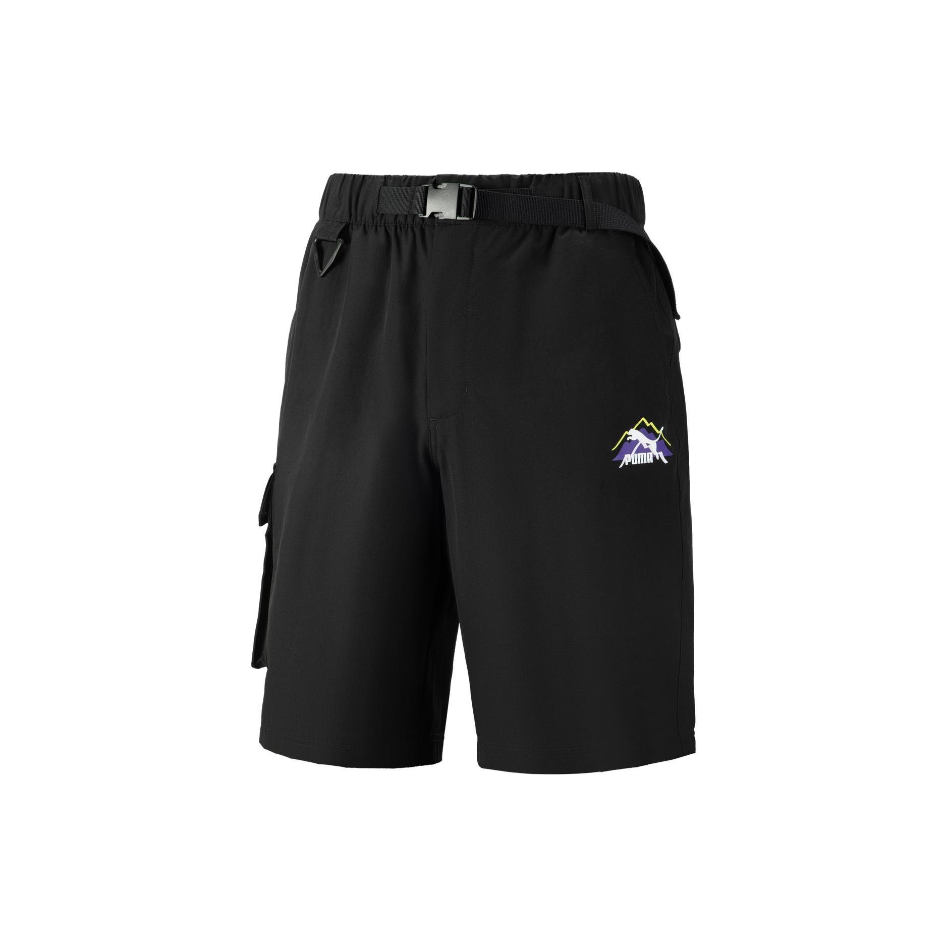 PUMA Camping Mountain Cargo Shorts Black Men s 537424-01 S