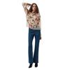 French Connection Damen Hallie Bluse mit floralem Muster und Schlüsselloch
