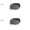 1Pcs Round Double Handle Cast Iron Frying Pan Grill Pancake Pizza Pan Kitchen Cooking Pan for Camping Pancakes and Pizza
