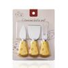 Creative Yellow Cheese Knife & Fork Shovel Set - Stainless Steel, 3-Piece