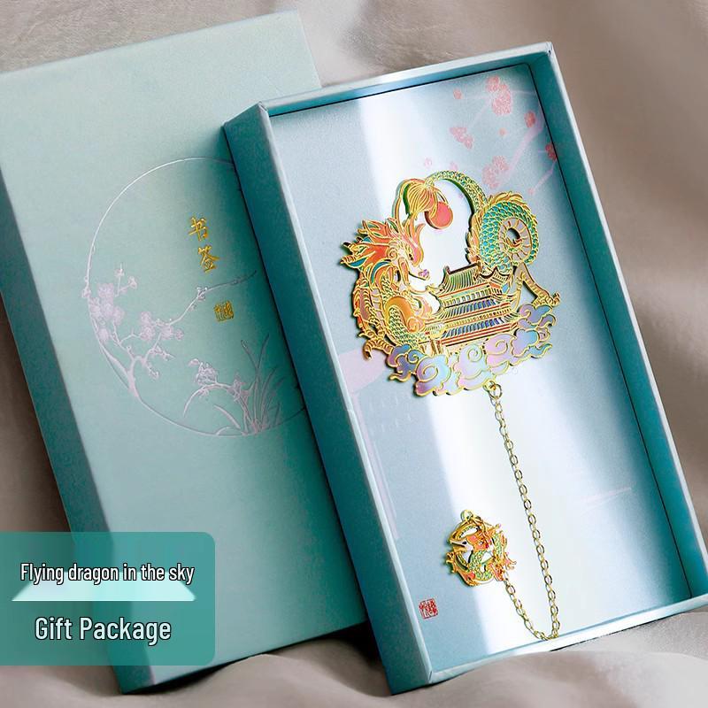 Ancient-Style Dunhuang Panda Metal Bookmark: Cultural Gift for Students, Teachers, and Museum Enthusiasts