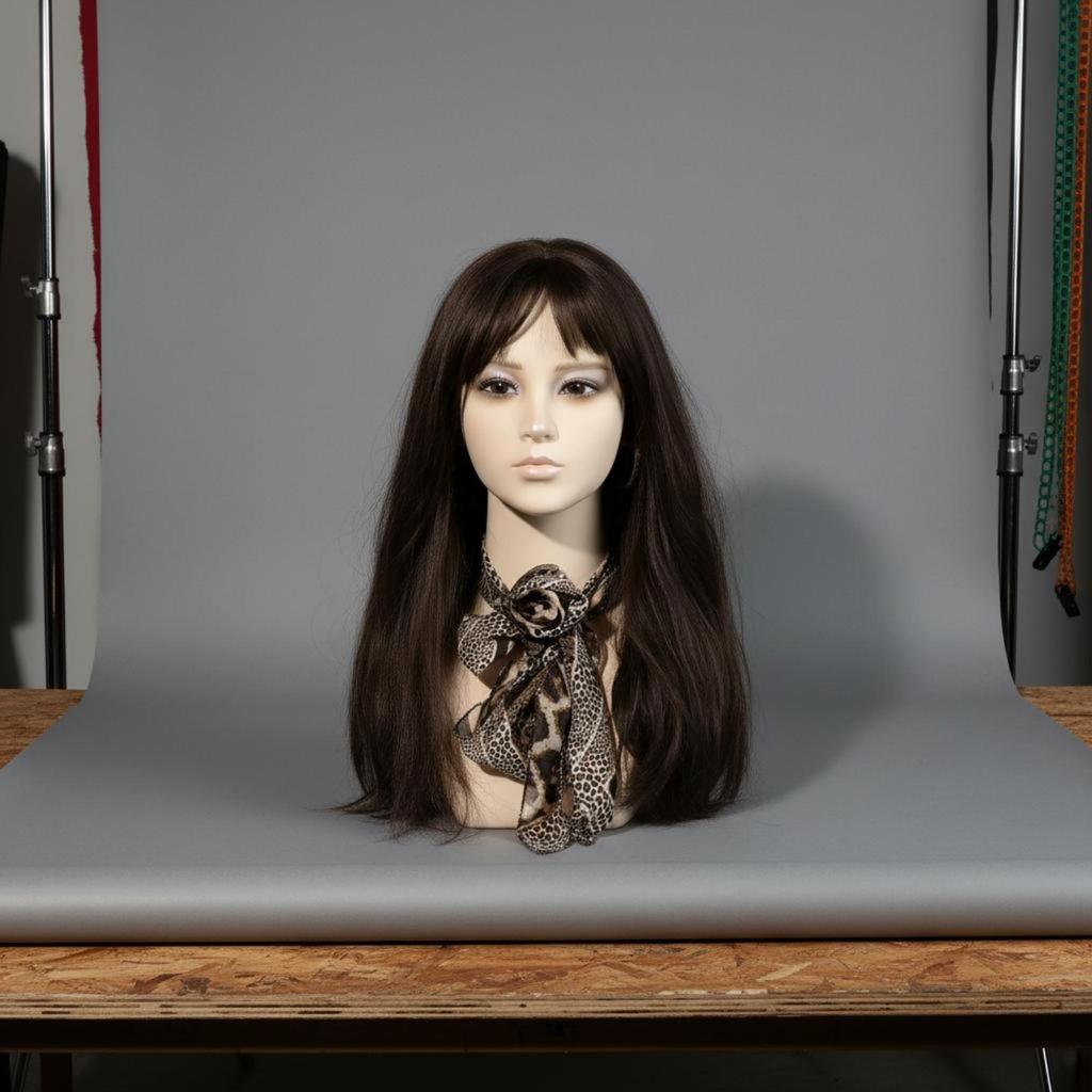 Hairpiece Display Head Photo Prop Realistic Mannequin True Skin Shade Size Bust for