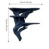 Multipurpose 3D Printed Three Tier Wall Rack Stable Artistic Wall Storage Rack Irregular Shape Floating Wall Shelf Bedroom
