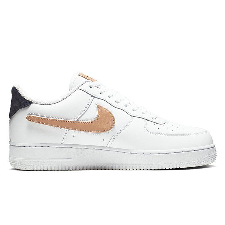Nike Air Force 1 Low Removable Swoosh Pack White Vachetta Tan CT2253-100