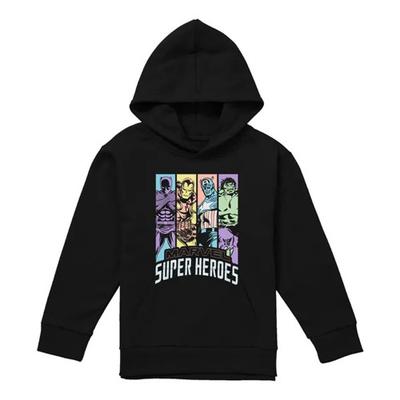 Childrens/Kids Super Heroes Classic Pull Over Hoodie