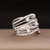 CopperGorgeous Wide Ring Female Luxury Fashion Party Jewelry Brilliant Cubic Zirconia Finger Accessories Gift