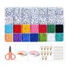 COLORBIRD Alphabet Bead Set 3850 Pieces Heart Accessory Kit Necklace Bracelet with Storage Case [6+]