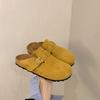 Baotou Half Slippers Women's Spring and Summer New Retro Versatile Single Shoes Large Size Lazy Outer Wear