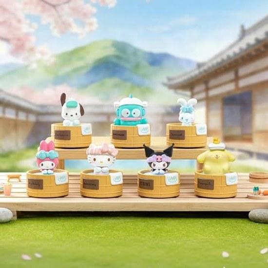 TOP TOY Sanrio Characters Kurukuru Onsen Series 1 Piece Gachapon Blind Box Figure Sofubi