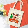 Personalized Christmas Gift Bag Custom Name Bag Christmas Sack Alternative Stocking Filler Bags Xmas Eve Pouch Gifts for Kids