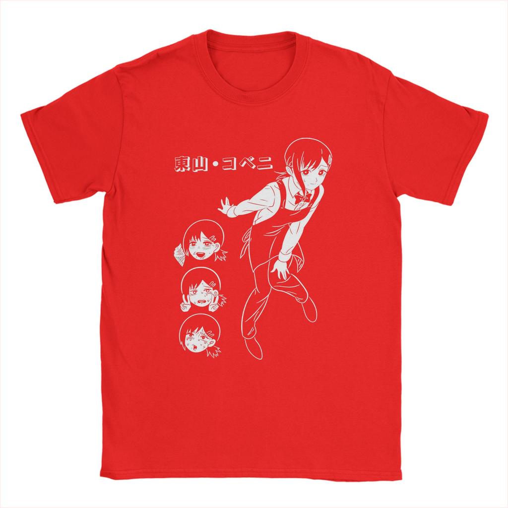 Harajuku T Shirt Anime Chainsaw Man Cotton T Shirts Kobeni Manga Denji Power Reze Tshirt for Men Beach Short Sleeve Tees