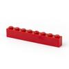 100g Small Particle 3008 High Brick 1x8 DIY Building Block Compatible with Creative Gift MOC Building Block Castle Toys
