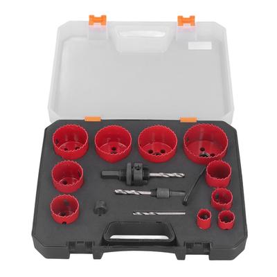 Hole Saw Kit Universal 34in To 2 12in Set HSS Power Drill Accessories for Metal Wood Plastic