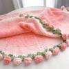 Colorful Rose Blanket Home Decorations Soft Blanket for Bedroom Flower Bouquet Blanket Handmade Birthday Christmas New Year Gift