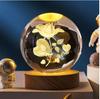 Rustic Resin Craft 3D Crystal Ball Night Light Ornament