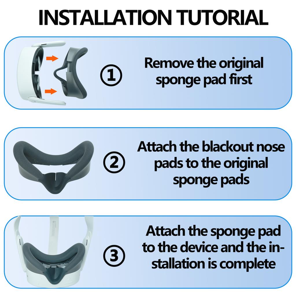 For Meta Quest 3S Silicone Nose Pad VR Headset Anti-sweat Replacement Nose Cover Washable For Meta Quest 3S VR Accessories