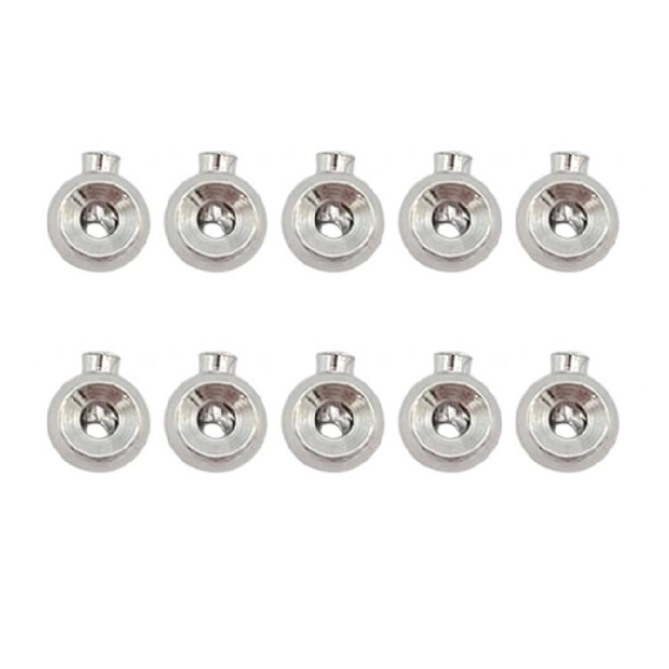 10PCS Metal Spacer Beads Charm Loose Beads Bracelets Jewelry Making Supplies Alloy Texture Necklace Beads for Jewelry