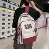 Schoolbag American retro college student ins backpack female, large capacity high school student junior high school student schoolbag computer 