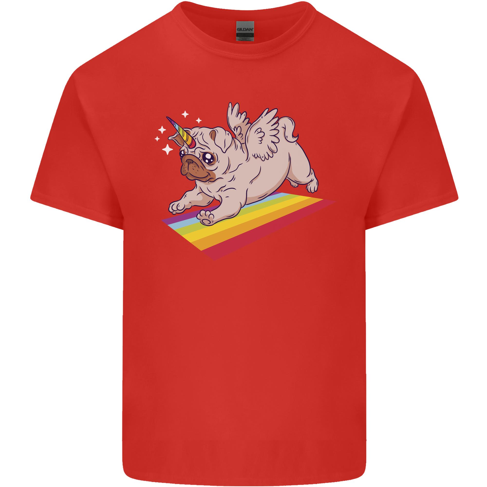 A Unicorn Pug Dog Unisexs Light Cotton TShirt S