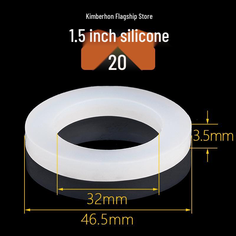 Silicone Rubber Gasket Shower Head Seal Ring, Water Heater Pipe Flat Washer, 4-6 Minute Installation.