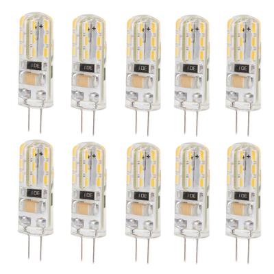 10 Stück G4 LED-Lampe Doppelfußsockel 1,5W AC110V 110LM Silikon-Glühbirne für Landschaftsbeleuchtung