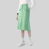 Fila Emerald Series Arrow Print Casual Knit Skirt Women Skirts Green F11W314303F-GN