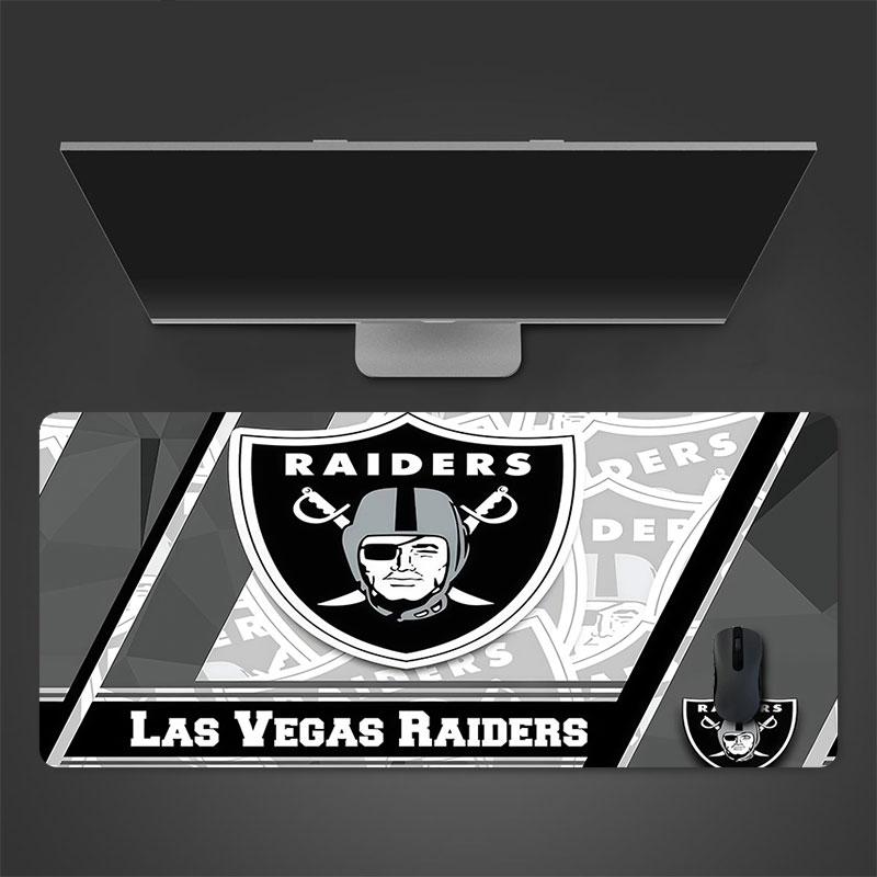 Raiders Mauspade, Große Gaming-Schreibtischmatte, Rutschfestes XXL-Mauspad für Laptop & Tablet, Mini-PC-Spielmatte mit genähten Kanten