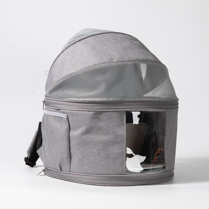 Portable Transparent Pet Backpack for Cats - Breathable, Foldable, and Perfect for Travel