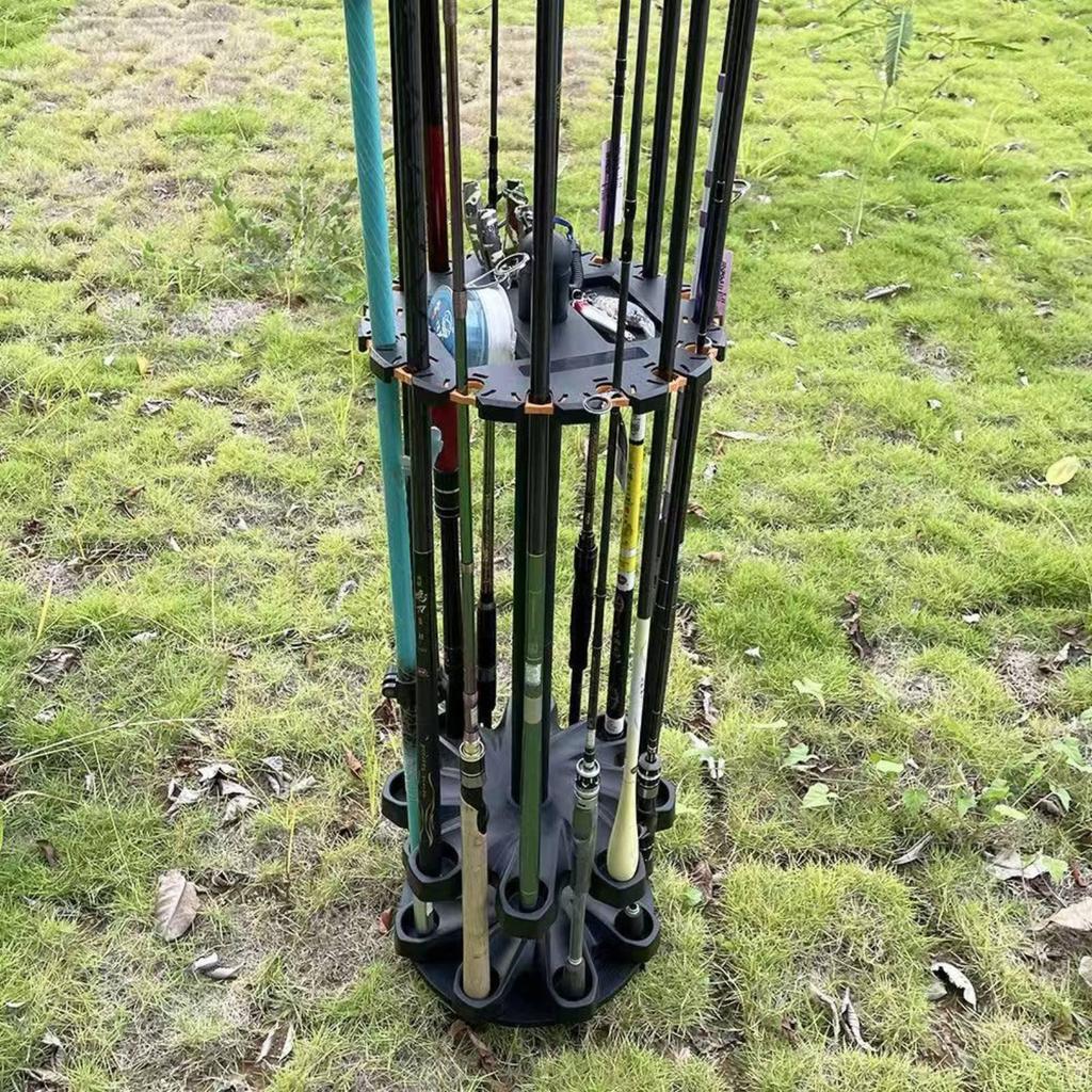 Rotating Rod Stand Large Capacity Pool Cue Rack Sturdy for Retail Outlet