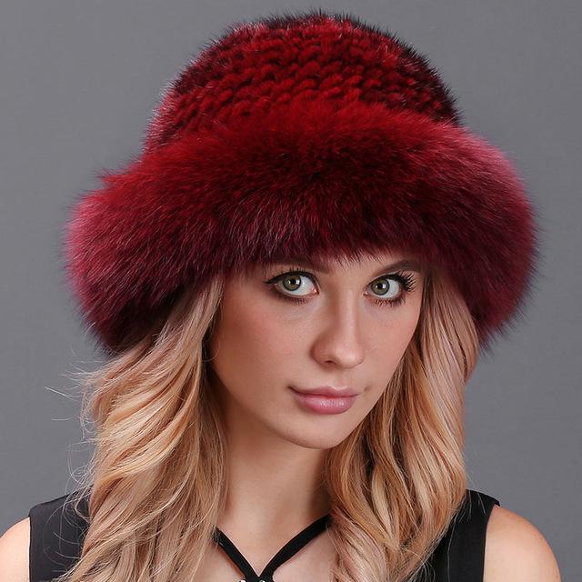 Quality Primacy Hat Real Fur Hats Winter Warm Fur Hat Fox Mink