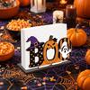 Wood Wooden Napkin Holder Ghost Pattern 2D Flat Tissue Holder  Holiday Party