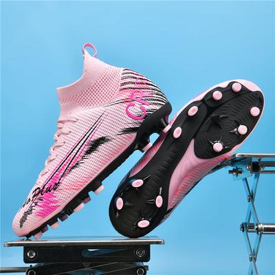 Męskie Buty Piłkarskie Antypoślizgowe TF/FG Buty Piłkarskie Oddychające Zewnętrzne Buty do Piłki Nożnej na Trawę Niskie Antypoślizgowe Sportowe Sneakersy Piłkarskie