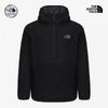 Sudadera con capucha de forro polar para hombre Negra nm5pS53a