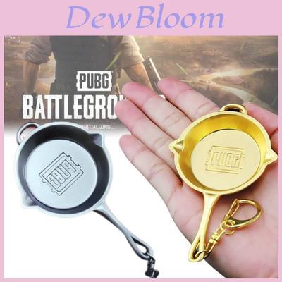 Premium Zinc Alloy Pubg Pan Keychain Metal Souvenir For Gamers And Collectors