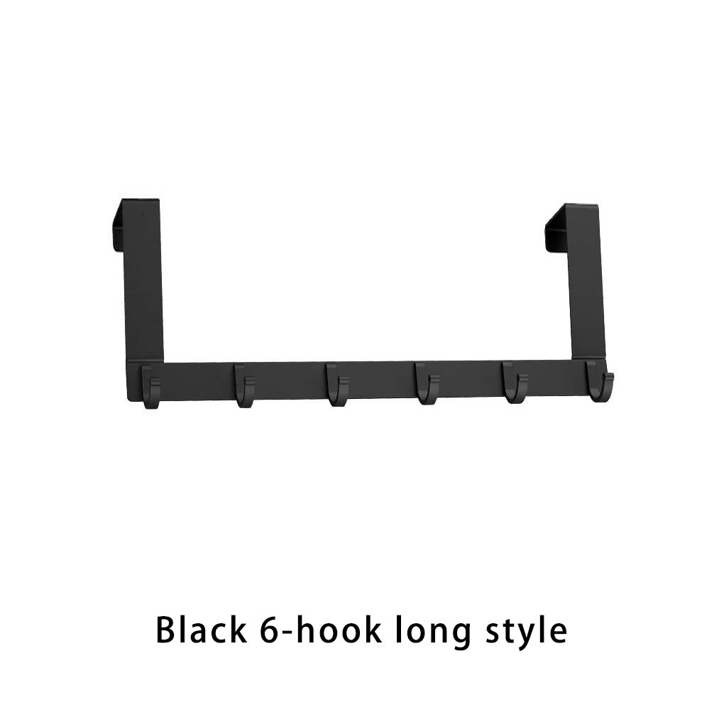 Rear Door Hook Bathroom Organizer Rack Arc-shaped Wall Hanging Hooks Rustproof Clothes Coat Racks Hat Towel Holder