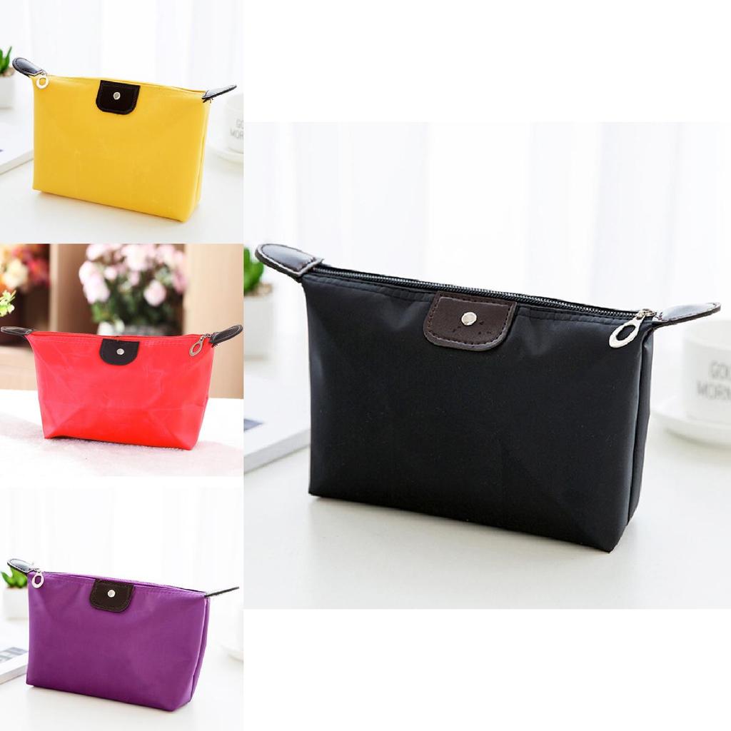 Dumpling Makeup Bag Foldable Travel Cosmetic Organizer With Handheld Design For On The Go Use