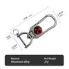 xkhr10 For Mitsubishi Aluminum Alloy Car Styling Keychain Emblems Keyring Key Decoration Ring Outlander Lancer L200 ASX Pajero Grandis