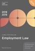 The Core Statutes On Employment Law 2018-19 Book