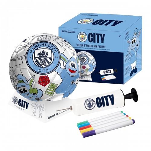 Manchester City FC Colour In Mini Football Set