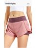 Women's Double-Layer Quick-Dry Sports Shorts: Anti-Exposure, Breathable, for Running, Yoga, Fitness.