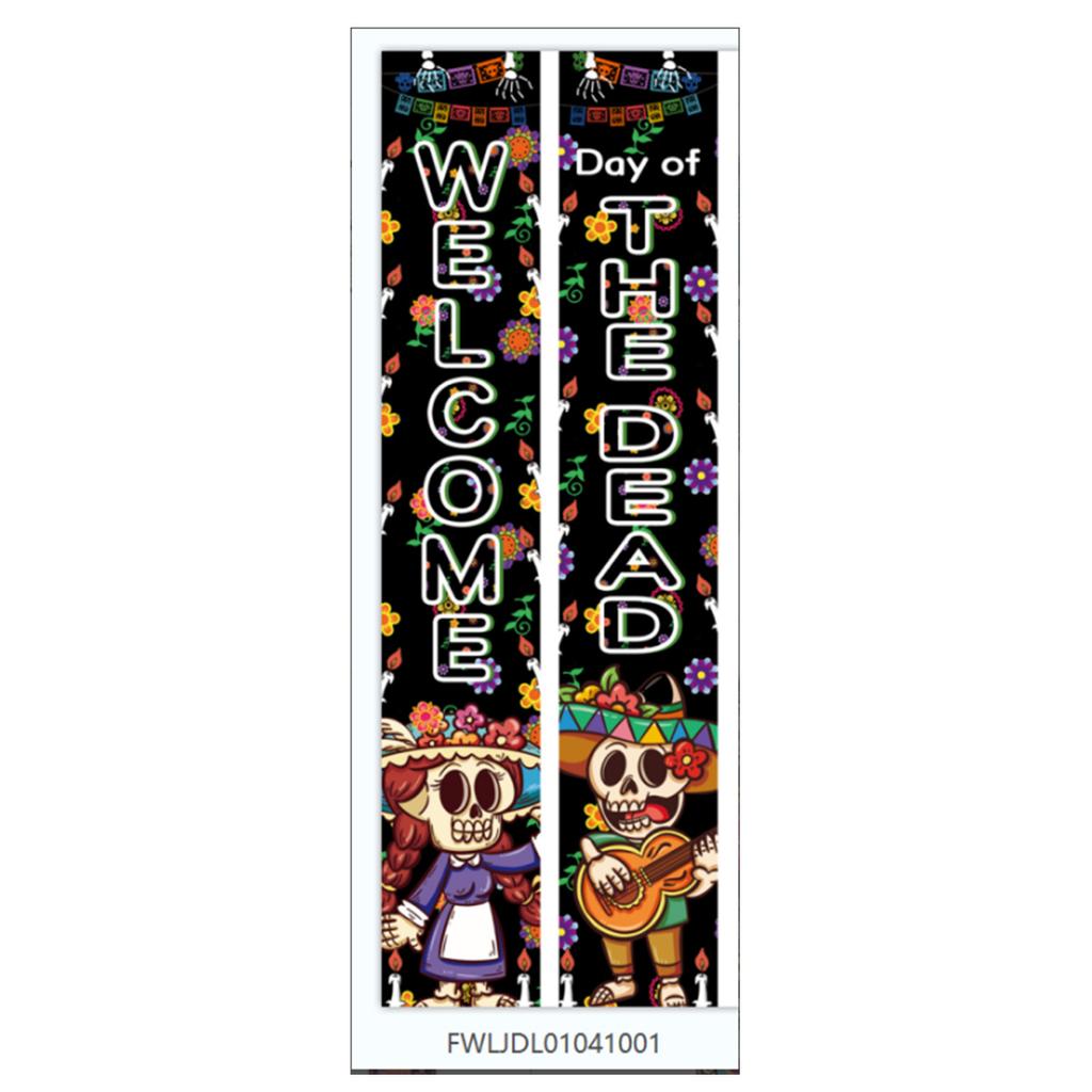 Mexikanischer Tag der Toten Spruchpaar Festivalatmosphäre Szenenarrangement Party Party Türbanner