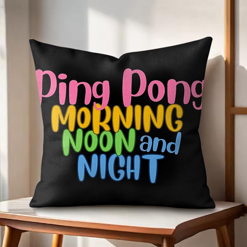 Morning Noon Cushion Cover Natural Linen Organic Fabric DoubleSided Printing Couch Pillow Covers Home Decor