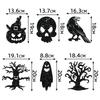 10pcs/set Halloween Hanging Banner Garland Scary Spider Witch Ghost Bat Pendant Ornament Happy Halloween Party Home Decorations