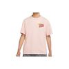 Nike T Shirts Men's Pink Crew Neck Moderate Straight Fit DM2198-601
