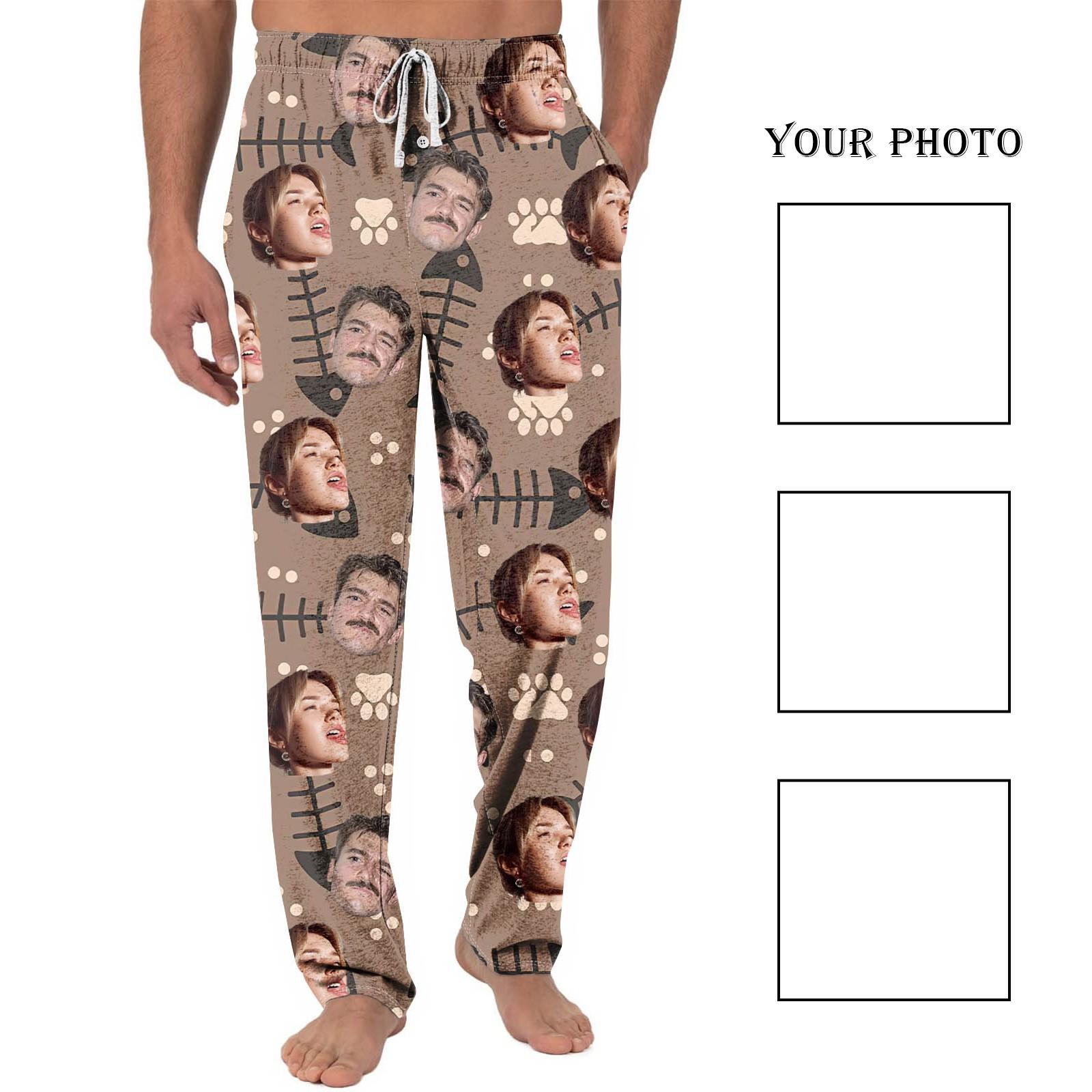 

Мужская повседневная домашняя пижама своими руками на заказ с карманами и шнурком, повседневные брюки XXL коричневый