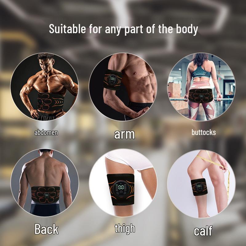 EMS Akıllı Karın Kası Egzersiz Kemeri: Karın İncelme ve Yağ Yakma için İç Mekan Ev Fitness Masaj Aleti.