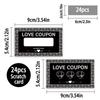 24pcs Blank Note Cards, Background Lace Pattern Love Scratch-Off Cards, 2026 Holiday Surprise Cards, Party Decorations, DIY Gift