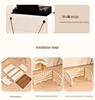 Printer Stand: Multi-Layer Floor Cabinet for Office and Home Use